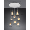 Lampa wisząca ALDEA 349430817 Trio