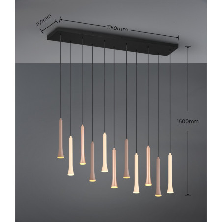 Lampa wisząca FIATO 352011117 Trio