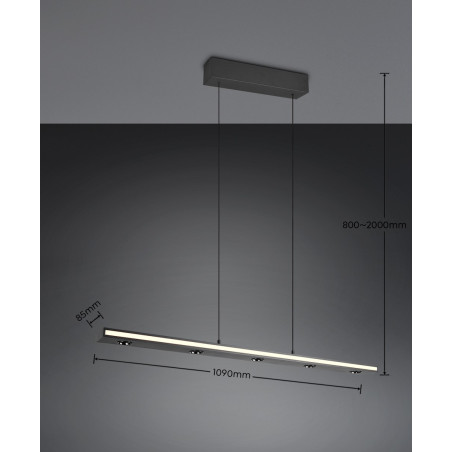 Lampa wisząca GRAHAM 353010132 Trio
