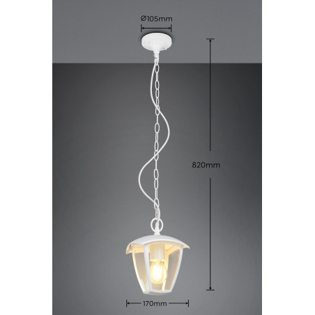 Lampa zewnętrzna wisząca VENTA 363260131 Trio