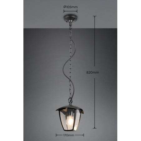 Lampa zewnętrzna wisząca VENTA 363260132 Trio