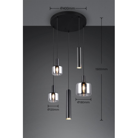 Lampa wisząca MATARO 364130532 Trio