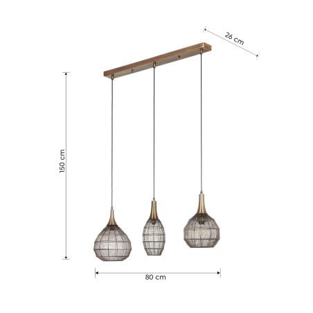 Lampa wisząca SORAYA 365400304 Trio