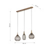 Lampa wisząca SORAYA 365400304 Trio