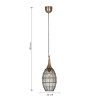 Lampa wisząca SORAYA 365420104 Trio