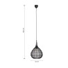 Lampa wisząca SORAYA 365440132 Trio