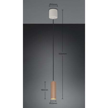 Lampa wisząca SOKA 367700165 Trio