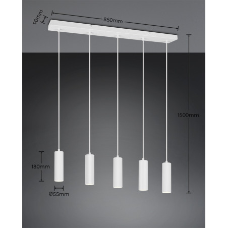 Lampa wisząca SOKA 367700531 Trio