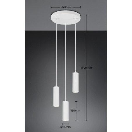 Lampa wisząca SOKA 367730331 Trio