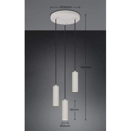 Lampa wisząca SOKA 367730376 Trio