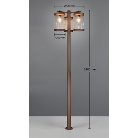 Lampa zewnętrzna stojąca SAMBESI IP44 404160324 Trio