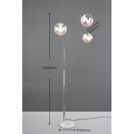 Lampa podłogowa PAXTON 416900306 Trio