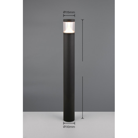 Lampa zewnętrzna stojąca TAGUS 438560142 Trio