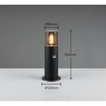 Lampa zewnętrzna stojąca HOOSIC - CZUJNIK RUCHU 522260132 Trio