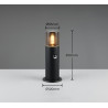 Lampa zewnętrzna stojąca HOOSIC - CZUJNIK RUCHU 522260132 Trio