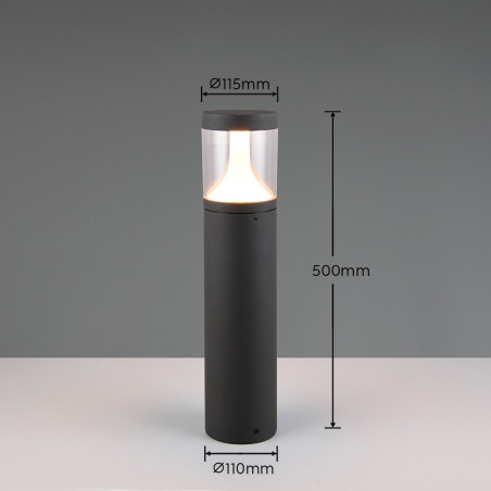 Lampa zewnętrzna stojąca TAGUS 538560142 Trio