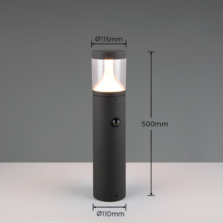 Lampa zewnętrzna stojąca TAGUS 538569142 Trio