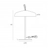 MAXLIGHT T0049 LAMPA STOŁOWA NORD