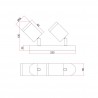 Belize 2 spot chrom IP44