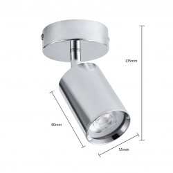 Belize 1 spot chrom IP44 Light prestige LP-734/1W CH
