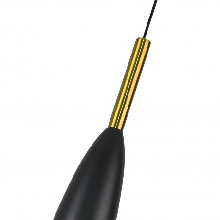 Solin lampa wisząca czarno/złota LP-181/1P BK/GD Light prestige