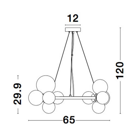 Lampa wisząca PARLA LE42601 Luces Exclusivas