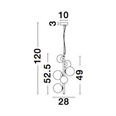Lampa wisząca PARLA LE42603 Luces Exclusivas