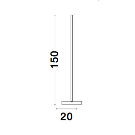 Lampa podłogowa CERRO LE42608 Luces Exclusivas