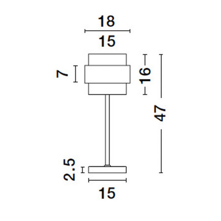 Lampa stołowa VIEJA LE42626 Luces Exclusivas