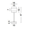 Lampa stołowa VIEJA LE42626 Luces Exclusivas
