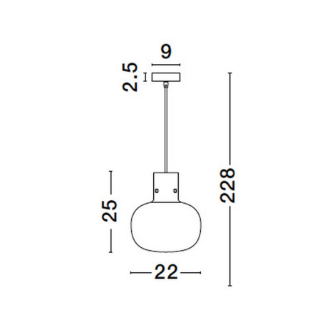 Lampa wisząca PADRE LE42629 Luces Exclusivas