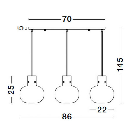 Lampa wisząca PADRE LE42630 Luces Exclusivas