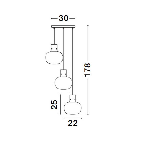 Lampa wisząca PADRE LE42631 Luces Exclusivas