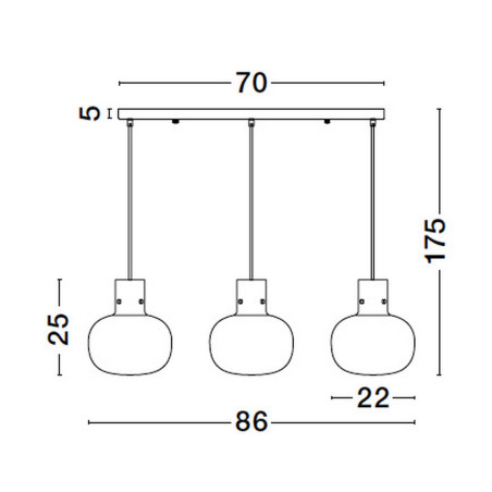 Lampa wisząca PADRE LE42635 Luces Exclusivas
