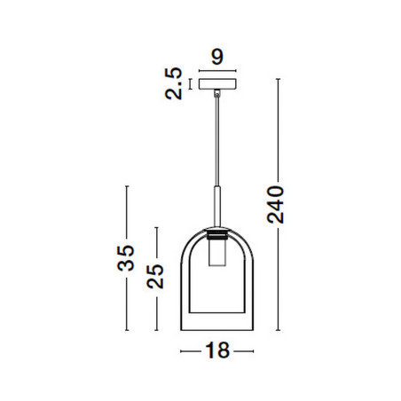 Lampa wisząca BONAO LE42639 Luces Exclusivas