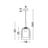 Lampa wisząca BONAO LE42639 Luces Exclusivas