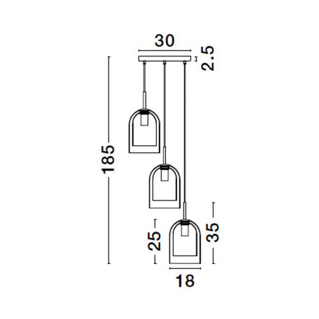 Lampa wisząca BONAO LE42640 Luces Exclusivas