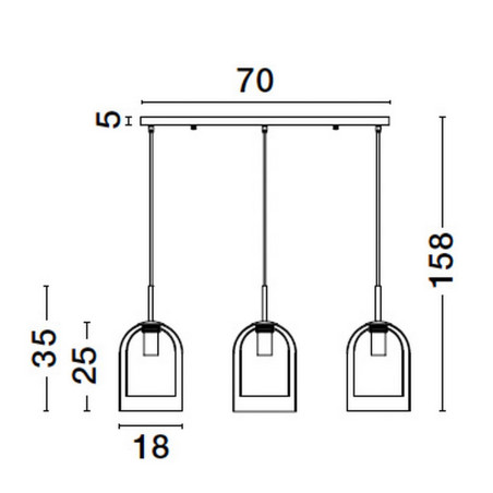 Lampa wisząca BONAO LE42641 Luces Exclusivas