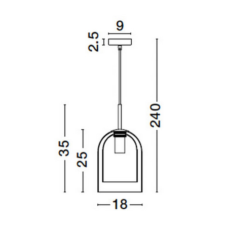 Lampa wisząca BONAO LE42642 Luces Exclusivas