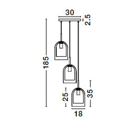 Lampa wisząca BONAO LE42643 Luces Exclusivas