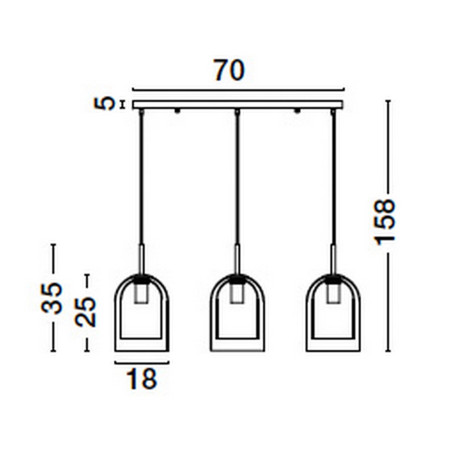Lampa wisząca BONAO LE42644 Luces Exclusivas