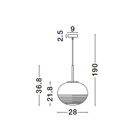 Lampa wisząca HAINA LE42645 Luces Exclusivas
