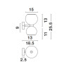 Lampa ścienna REPOS LE42648 Luces Exclusivas