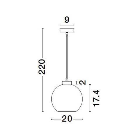 Lampa wisząca REPOS LE42649 Luces Exclusivas