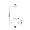 Lampa wisząca REPOS LE42649 Luces Exclusivas
