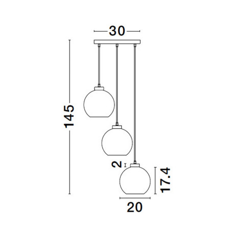 Lampa wisząca REPOS LE42650 Luces Exclusivas