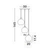 Lampa wisząca REPOS LE42650 Luces Exclusivas