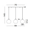 Lampa wisząca REPOS LE42651 Luces Exclusivas