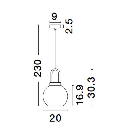 Lampa wisząca BANES LE42653 Luces Exclusivas