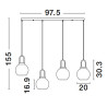 Lampa wisząca BANES LE42654 Luces Exclusivas